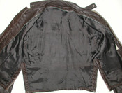 Vintage Brown Cafe Racer Men's Leather Motorcycle Biker Jacket size:42