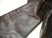 Vintage Brown Cafe Racer Men's Leather Motorcycle Biker Jacket size:42