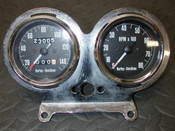 HARLEY DAVIDSON Mechanical OEM Motorcycle Speedometer Tachometer Chrome Mount