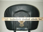 HARLEY DAVIDSON Black Powder Coated Motorcycle Backrest
