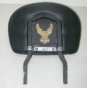HARLEY DAVIDSON Black Powder Coated Motorcycle Backrest
