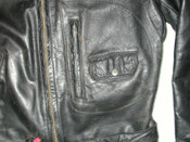 Vintage Black Leather Men's Motorcycle Jacket