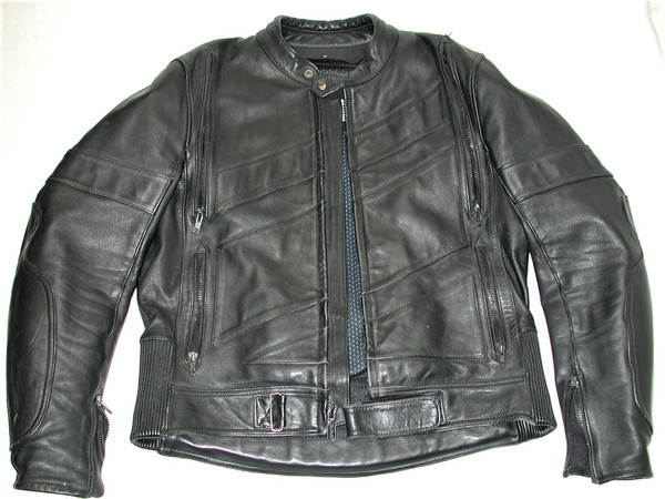 Vintage FIELDSHEER Men's Black Motorcycle Leather Jacket Size:46US