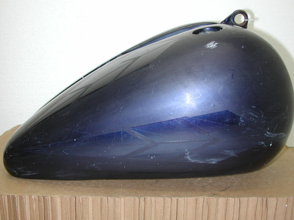 HARLEY DAVIDSON Softail 84-99 OEM Black 5.2 Gal Motorcycle Split Fuel Gas Tank 