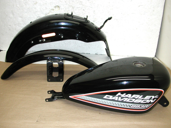 HARLEY DAVIDSON Sportster XL883R 2007+Up EFI OEM Fuel Gas Tank & Fender Set