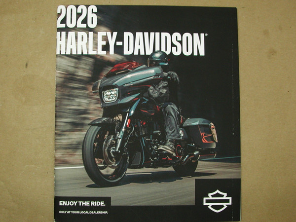 Harley Davidson Official 2026 Model Bikes Catalog
