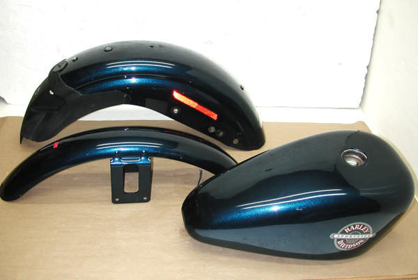 HARLEY DAVIDSON Sportster XL883 1998-2003 OEM Fuel Gas Tank & Fender Set