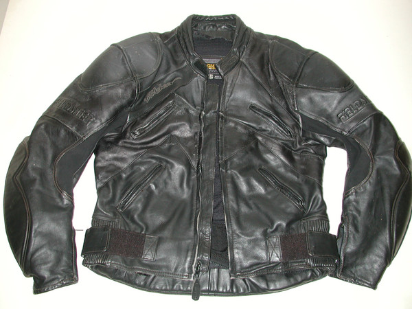 FIELDSHEER Men's Black Leather Motorcycle Biker Jacket, Sz 50