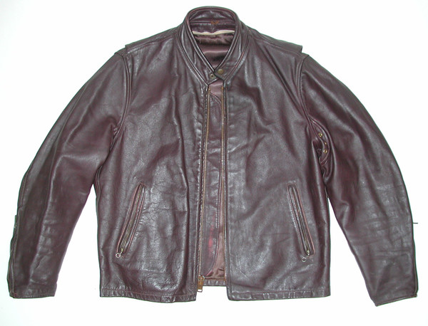 Vintage Brown Cafe Racer Men's Leather Motorcycle Biker Jacket