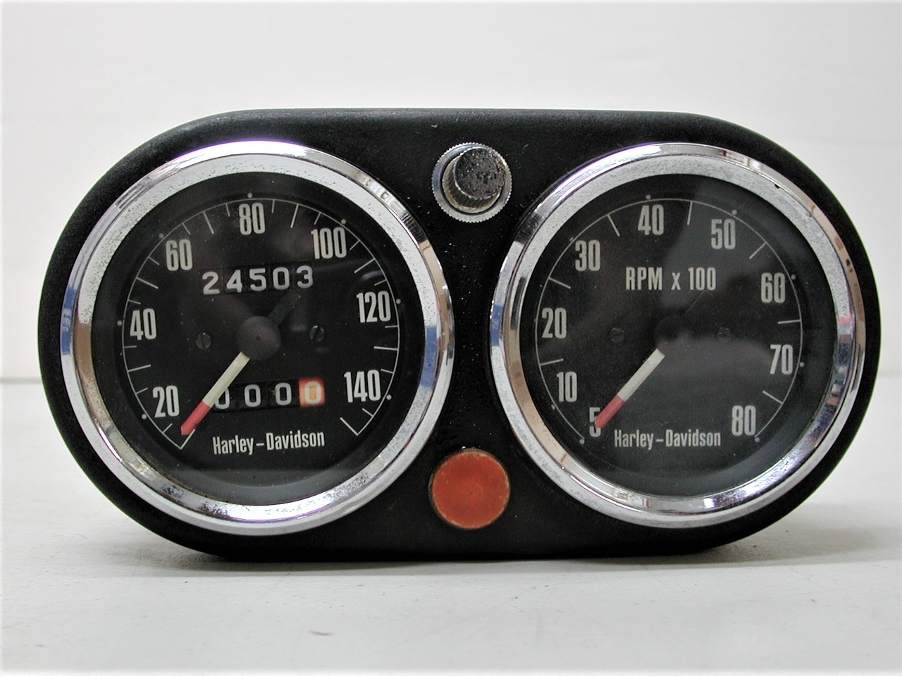 Vintage Harley Davidson Oem Motorcycle Speedometer Tachometer