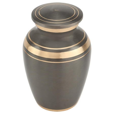 Dignity Gray Brass Keepsake Urn