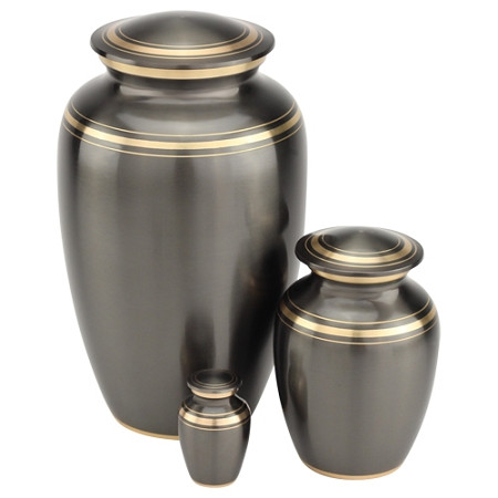 Dignity Gray Brass Keepsake Urn
