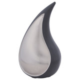 Solace Gray Teardrop Urn