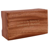 Concord Mahogany Keepsake Box with Optional Engraving