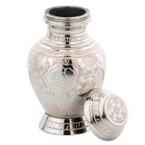 Callia Pink Rose Keepsake Urn - Shown with Lid Off