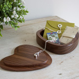 Devoted Heart Keepsake Urn Box - Walnut