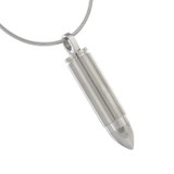 Bullet Cremation Jewelry Pendant