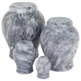 Wave Gray Marble Adult & Keepsake Urns (Sold Separately)
