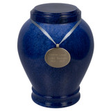 Cobalt Marble Urn