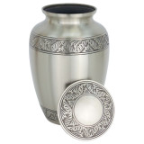 Classic Laurel Pewter Urn - Extra Large - Shown with Lid Off