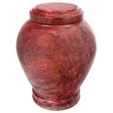 Red Marble Urn