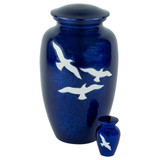 Soaring Cremation Urn - Shown with Matching Keepsake Urn - Sold Separately