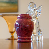 Red Marble Extra Small Urn