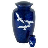 Soaring Keepsake Urn - Shown with Matching Adult Size Urn - Sold Separately