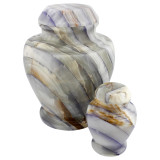 Medley Blue Onyx Urn - Shown with Extra Small - Sold Separately