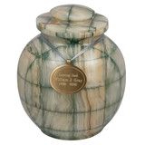Mosaic Green Onyx Urn