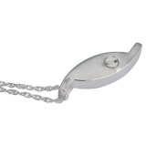Two-Sided Leaf Cremation Jewelry Back
