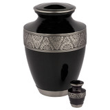 Regent Brass Urn - Shown with Matching Keepsake - Sold Separately