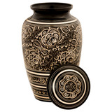 Villarose Brass Urn - Shown with Lid Off