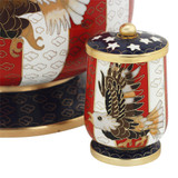 Patriotic Eagle Cloisonne Keepsake Urn - Close Up Detail Shown