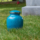 Boulder Blue Cremation Urn - Small