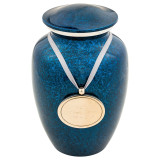 Starry Night Aluminum Urn - Medium - Shown with Pendant Option