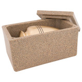 Champion Sandstone Urn Vault with Sample Urn Inside (Not Included)