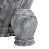 Wave Gray Marble Keepsake Urn