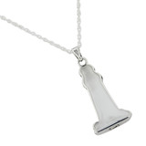 Lighthouse Cremation Jewelry Necklace - Back View