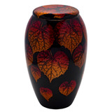 Crimson Leaves Cremation Urn