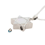 Star of David Cremation Jewelry - Opening Shown