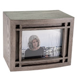 Mission Photo Urn in Seaside Gray - Howard Miller