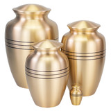 Three Bands Gold Urn Collection - All Sold Separately