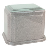 Arch Cultured Marble Urn for Two - Misty Gray