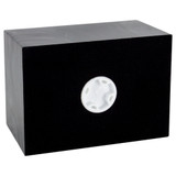 Trajan Black Cultured Marble Urn - Bottom View Trajan Black Cultured Marble Urn - Bottom View