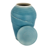 Seabreeze Ceramic Urn - Shown with Lid Off