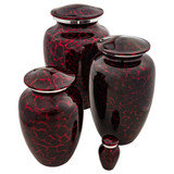 Red Tiger Eye Aluminum Urn Collection (Sold Separately)