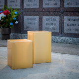 Arrowstar Bronze Niche Urn with Extra Large Urn Behind