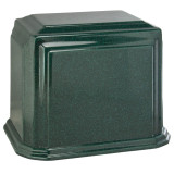 Arch Cultured Marble Urn for Two - Dark Green