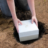 White Hemp Embrace Biodegradable Urn - Burial Demonstration